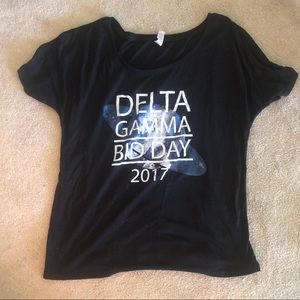 Delta Gamma Bid Day 2017 galaxy t-shirt